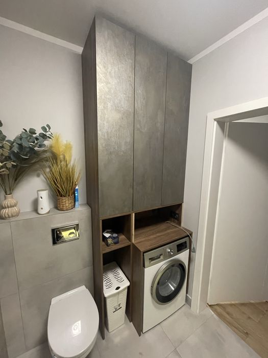 Szafa na wymiar, zabudowa do lazienki - projekt do wlasnego montazu