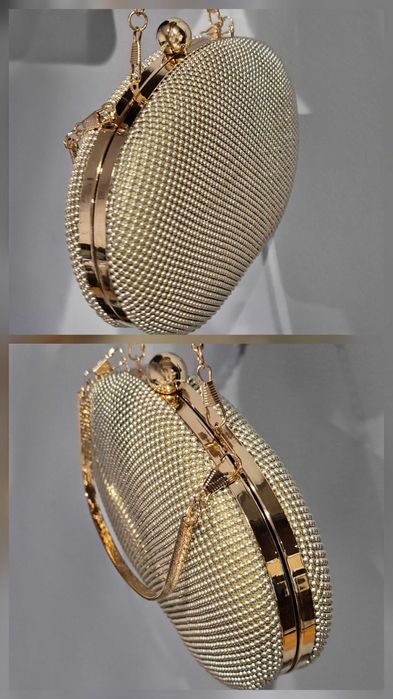 Złota Torebka Kopertówka - NOWA !!!