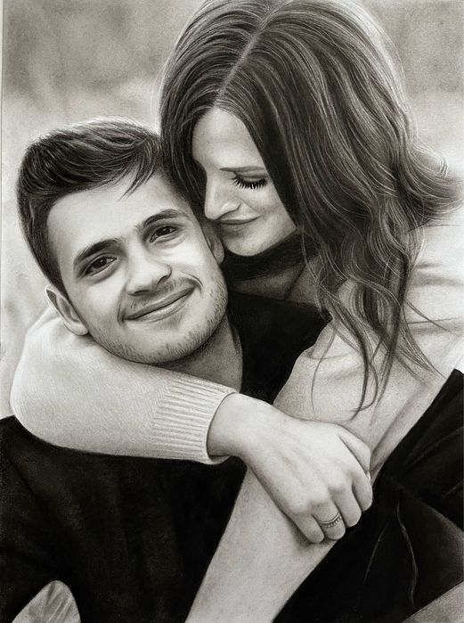 Картина / портрет по фото / ручна робота / подарунок / 8 березня