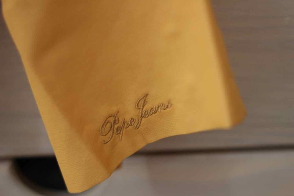 PEPE JEANS sweter koszula kokarda wiązanie preppy 38 M