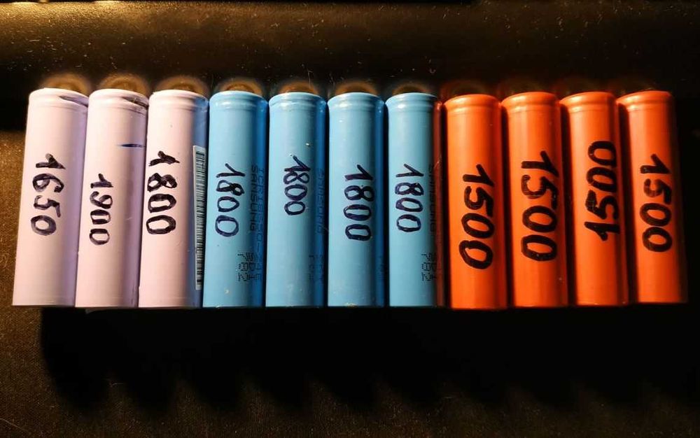 ПРОТЕСТОВАНІ - Aкумулятори 18650. З визначеною ємністю.