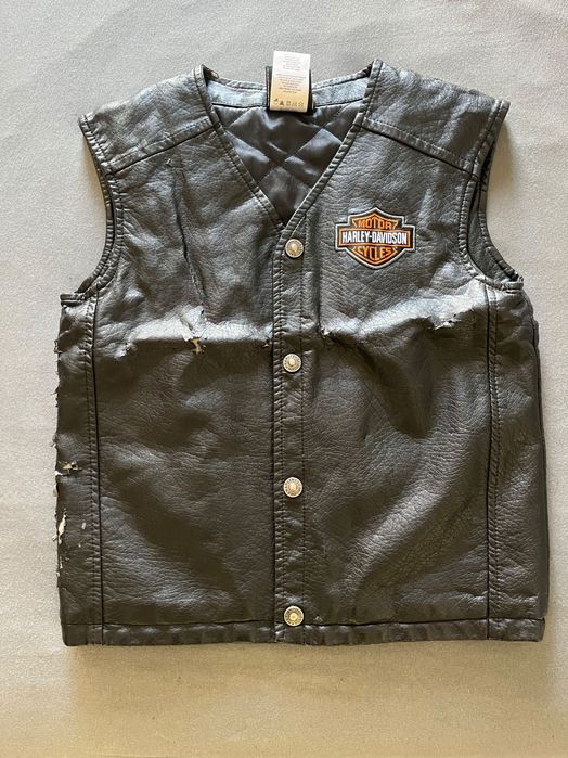 Colete Harley Davidson para criança (tamanho 8/10)