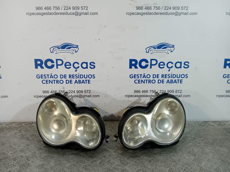 Óticas Farois Frente Frontais Mercedes Benz Class C W203 Xénon