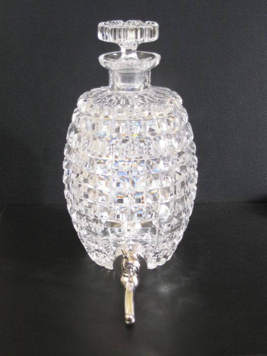 Garrafa Cristal C\Prata Lei , Antiga