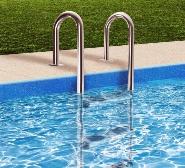 Drabinka basenowa ze stali.nierdzewnej