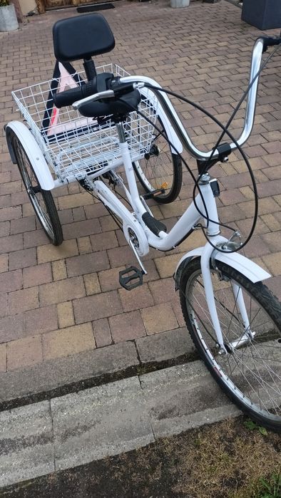 Rower trzykołowy rehabilitacyjny 18 biegów