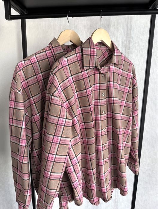 Сорочка в клітинку оверсайз, картата сорочка, Туреччина