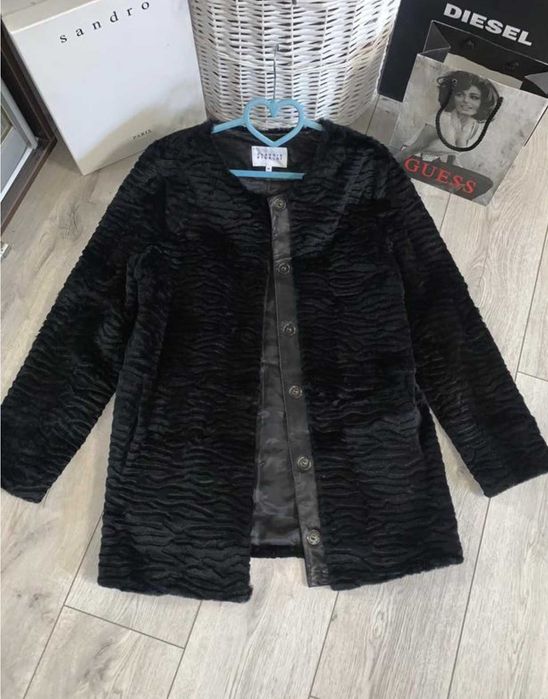 Claudie Pierlot  шуба-жакет натуральна кролик наппа шкіра