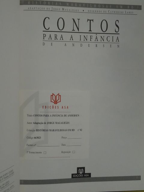 Contos Para a Infância de Andersen de Hans Christian Andersen