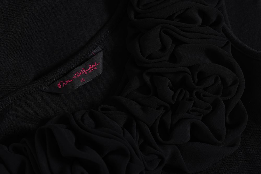 MISS SELFRIDGE krótka czarna sukienka r. 38