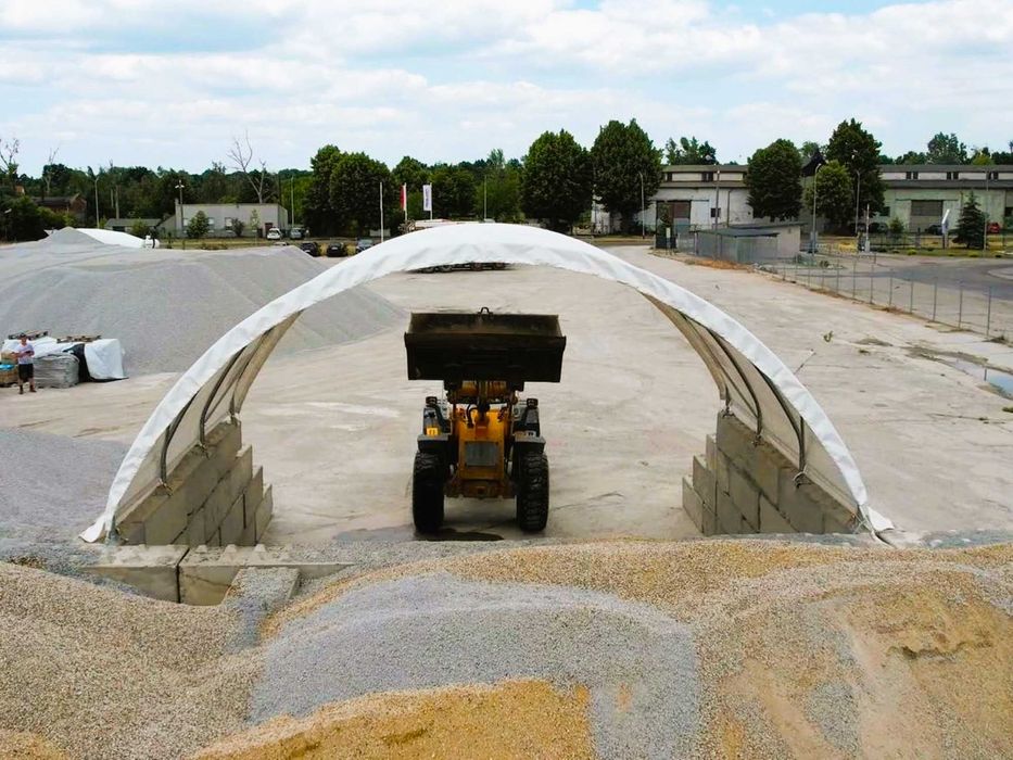 Zadaszenie Kontenerowe 8x6m Lato/ Zima (wiata tunelowa, magazyn)