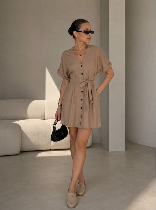 Розкішна сукня M/L льон котон Zara стиль old money
