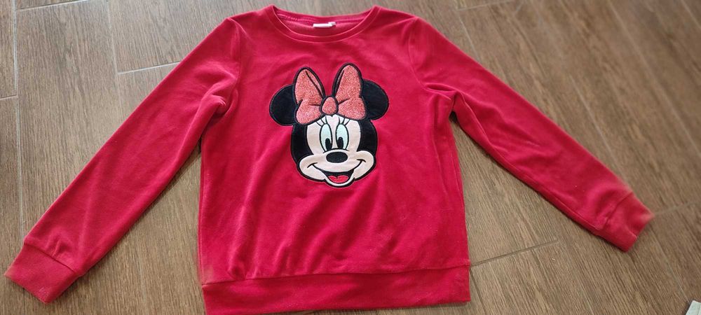 Bluza aksamitna Minney Myszka, 125-134