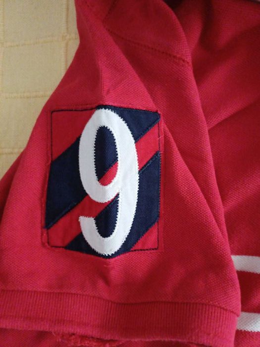 Polo Sacoor Brothers - Tamanho XXL, Vermelha e Listrada (100% Algodão)