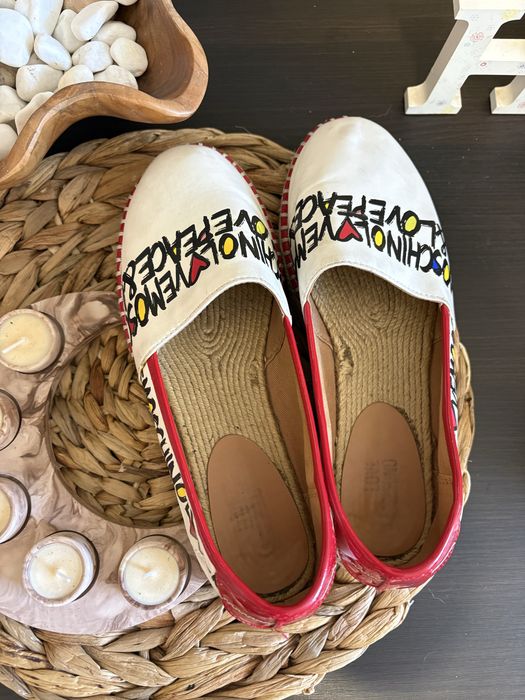 Эспадрильи еспадрилі мокасіни сліпони Love Moschino оригінал 25см