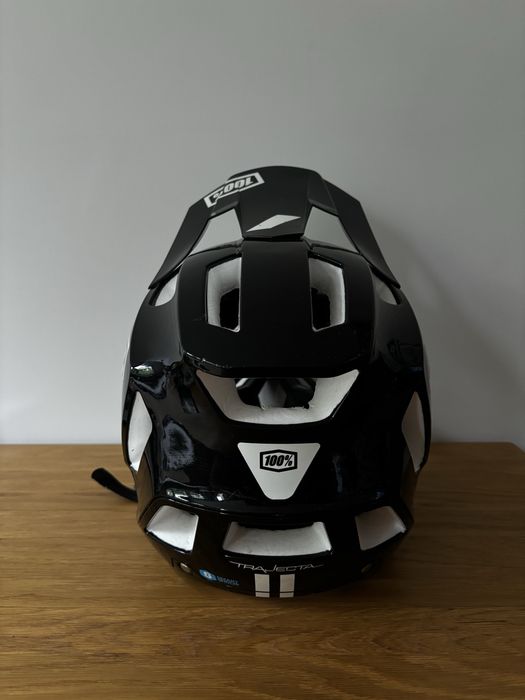 Kask fullface rower firmy 100% Trajecta + Gogle 100% Strata 2