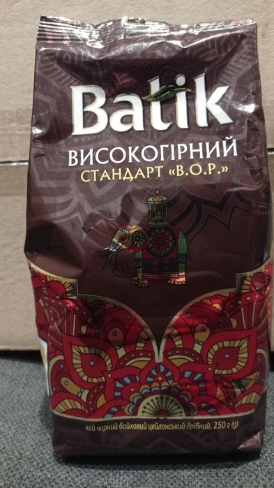 чай листовий чорний Батік 250гр