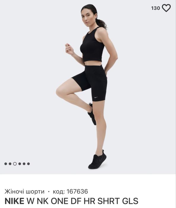 Шорти велосипедки NIKE W NK ONE м/л