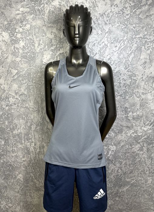 Nike dri-fit майка S размер женская спортивная серая