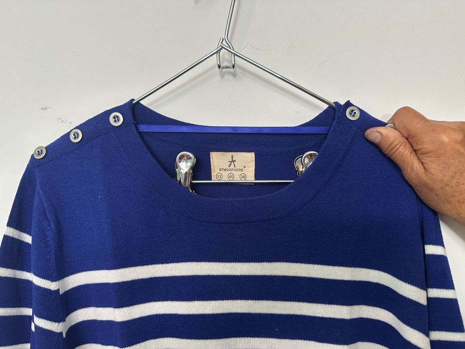 Camisola Azul Riscas Brancas Nº 40