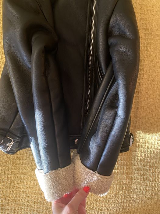 Zara kurtka kożuch xs