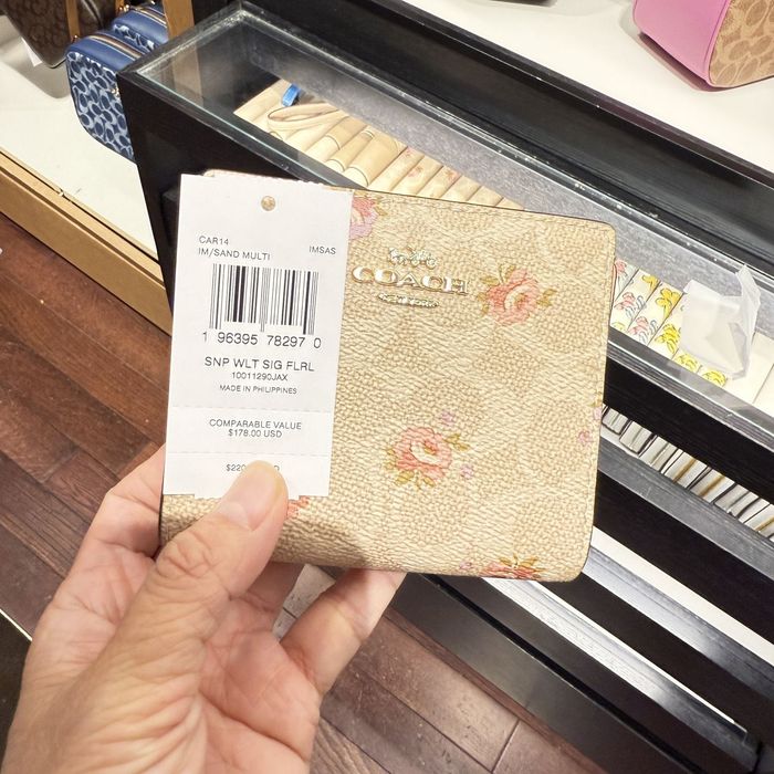 COACH Snap Wallet жіночий оригінальний гаманець коач женский кошелек