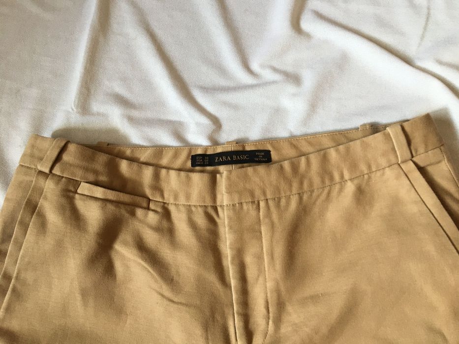 Zara, 34/36, chinosy beżowe