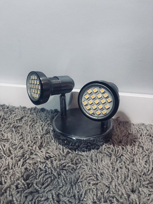 Oprawa halogenowa srebrne lampki