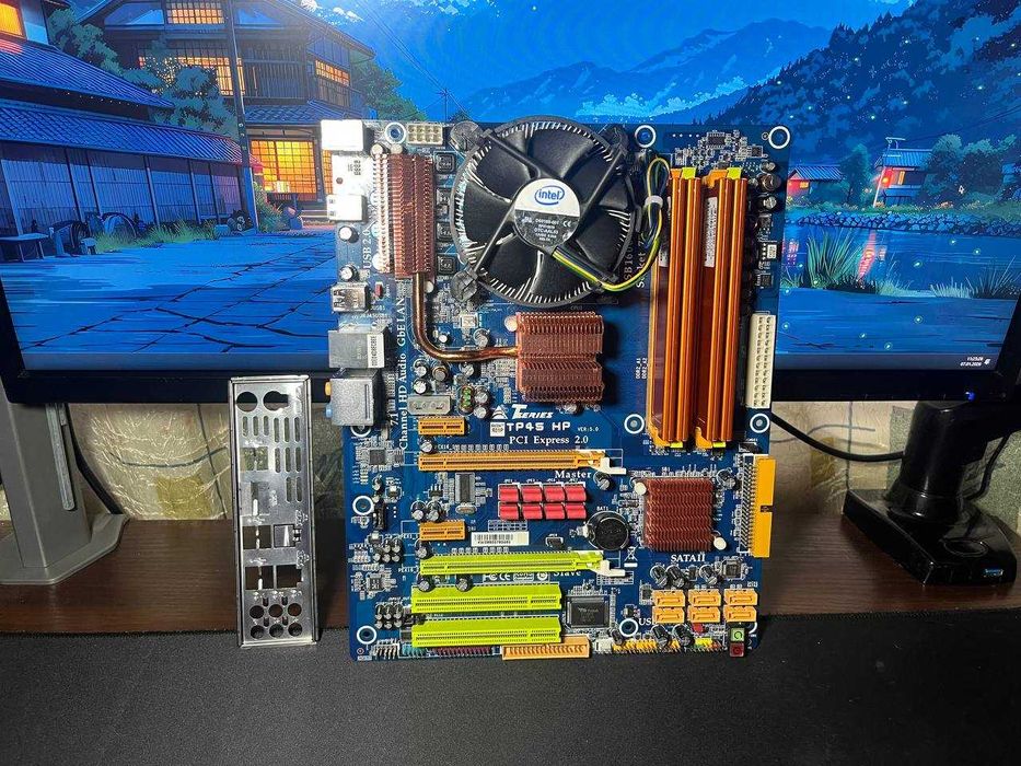 Комплект 4 ЯДРА Core 2 Quad Q6600, 4gb ddr2, Biostar TP45 HP s775