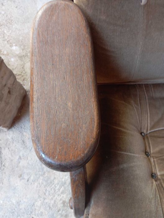 Cadeirão carvalho maciço