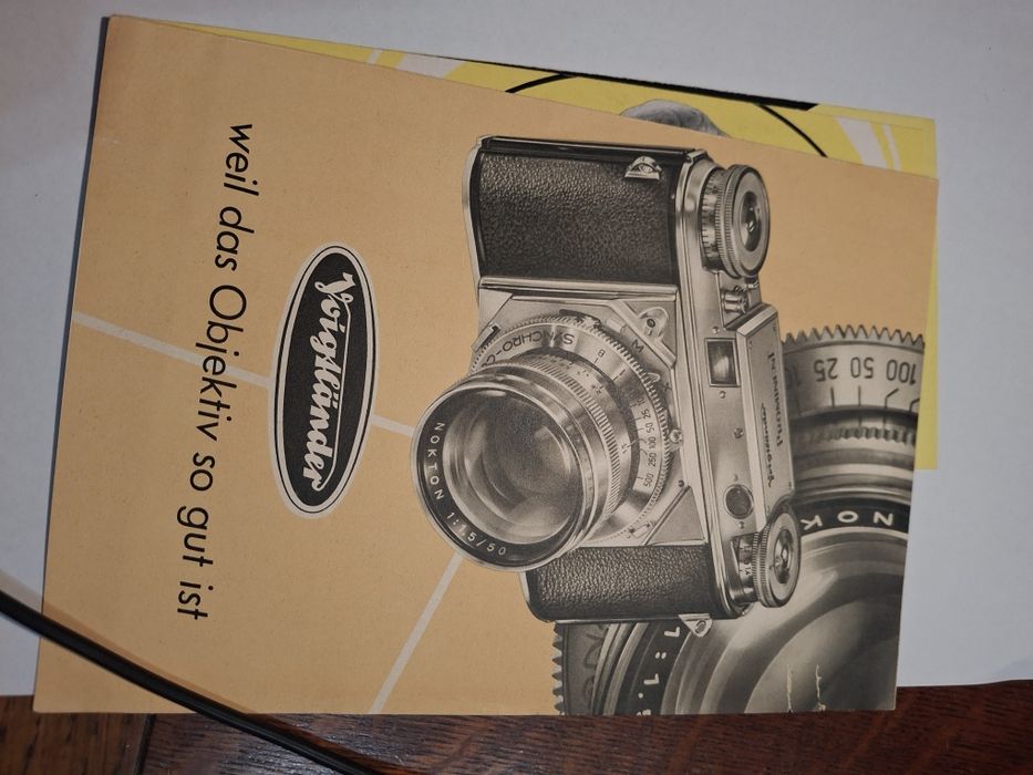 Maquinas fotográficaa vintage analógicas folhetos