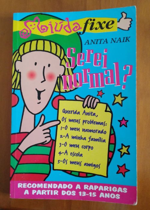 Livro juvenil- Serei normal? De Anita Naik, 1995. Edição gravida Júnio