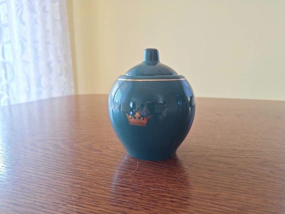 Zielona Porcelanowa Cukierniczka Jacobs