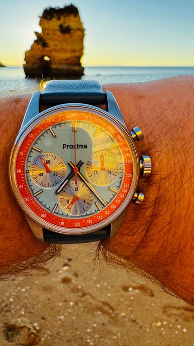 Zegarek mechaniczny chonograf „GULF”