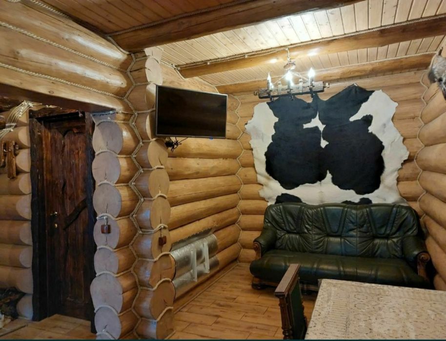 Оренда будинку(зрубу) у лісі з басейном,15км від Києва,доба,дом,котедж