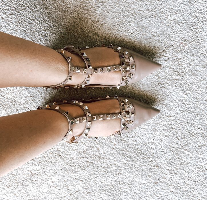 sapatos rasos nude