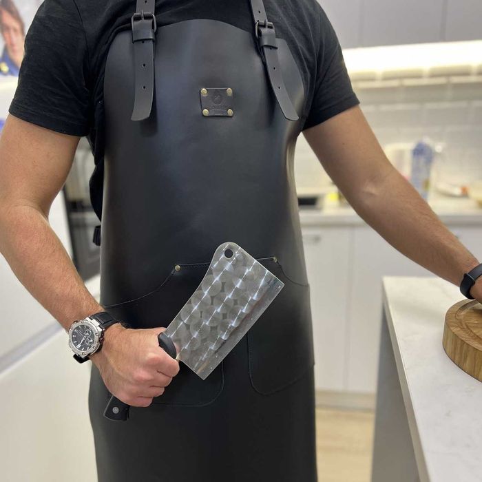 Фартух шкіряний FR20 Кожаный фартук для гриля, барбекю и кухни