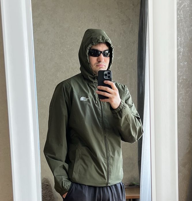 (M) THE NORTH FACE хаки курточка зеленая на мембране хакі куртка на мембрані весняна осінняя осенняя весенняя tnf