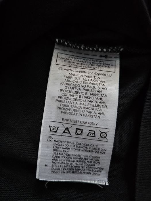 Koszulka Adidas 3 stripes Czarna Rozmiar S