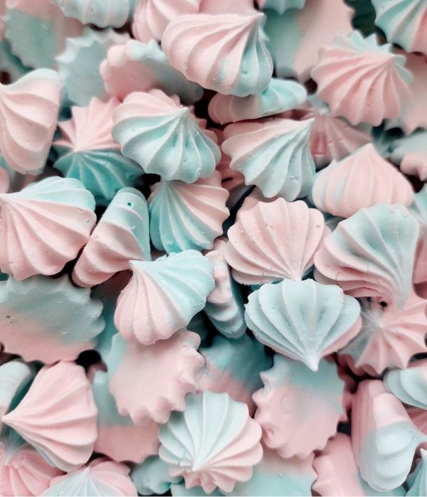 Bezy małe różowo niebieskie pastelowe 30g