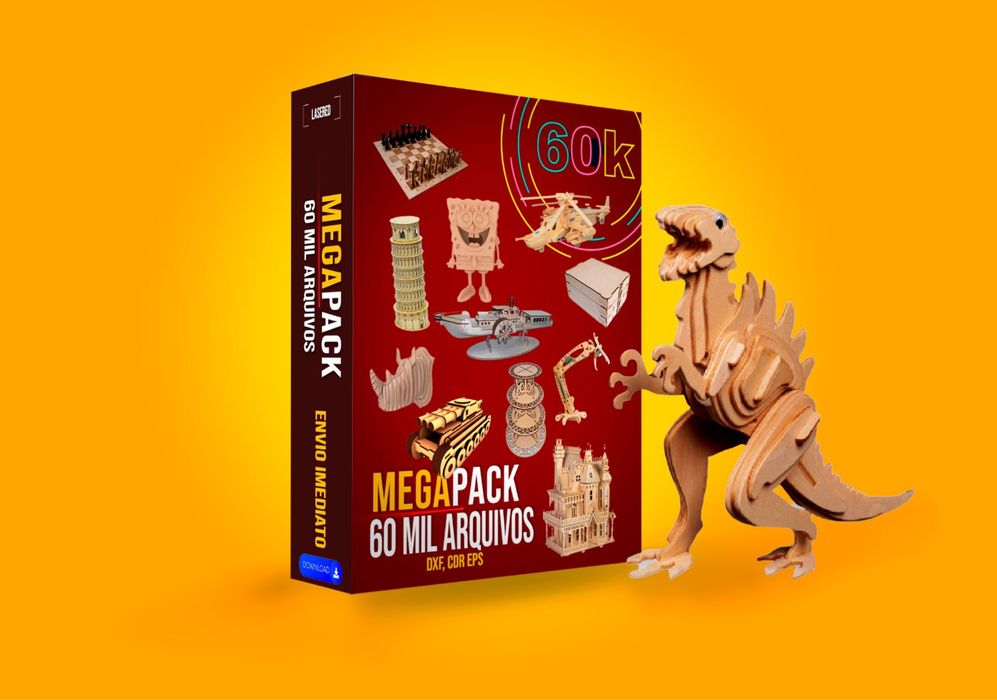 Pacote 60 mil Arquivos Cnc Laser Router