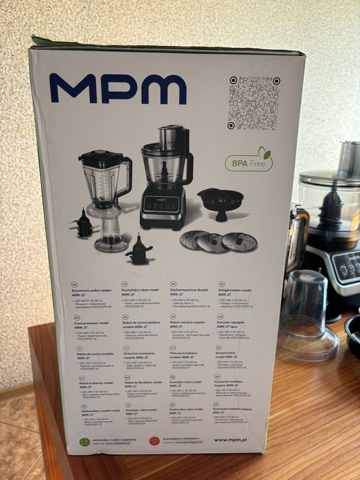 Robot Kuchenny MPM z młynkiem do kawy 2000W 18000 obr/min