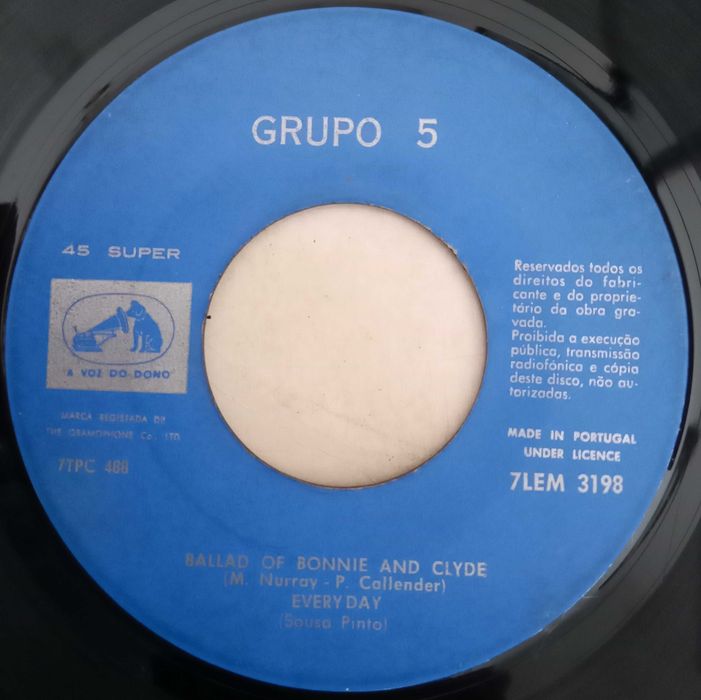 Grupo 5	- - - - -	Ballad of Bonnie and Clyde	- - - - -	EP