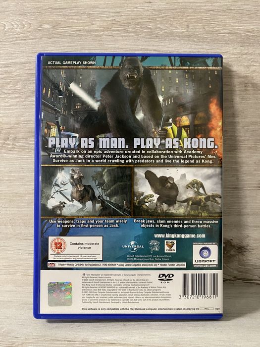Gra wideo King kong playstation2