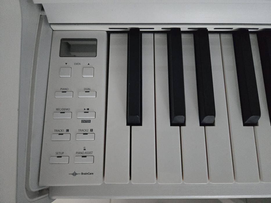 Pianino elektroniczne ELPIANO SLP-360 białe + biała ława