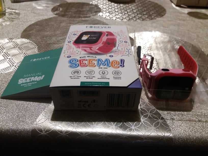 Smartwatch Forever Kids Watch SEE ME KW-300 (różowy)