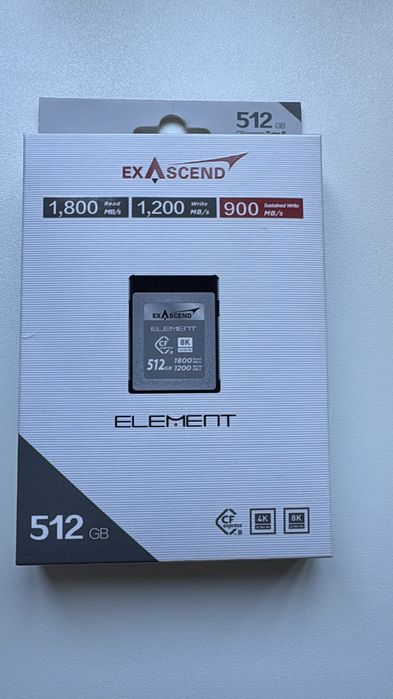EXASCEND Element CFexpress Tipo B 512GB 1800MB/s