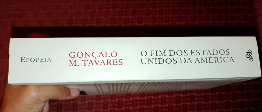 Livro: O Fim dos Estados Unidos da América, Gonçalo M. Tavares