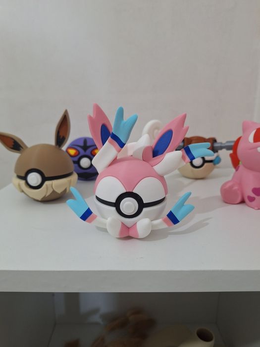 Sylveon pokeball pokemon 3d