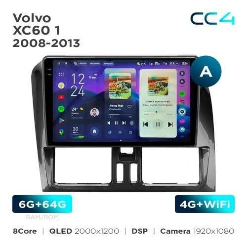 Штатна магнітола Teyes CC4 2k 6+64 Gb Volvo S60, Volvo XC90, Volvo S80L, Volvo XC60,Volvo S80